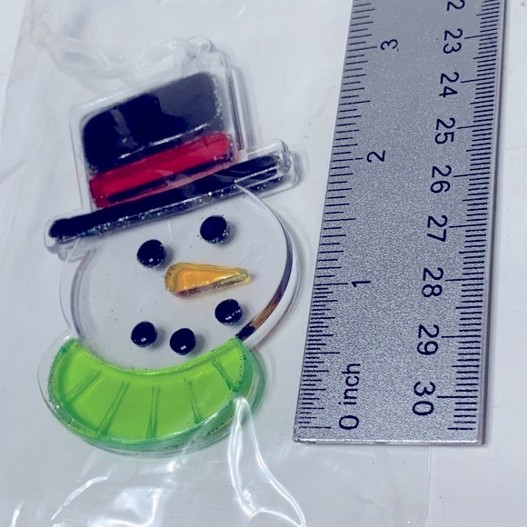 Snowman lucite ornament - Picture 14 of 14